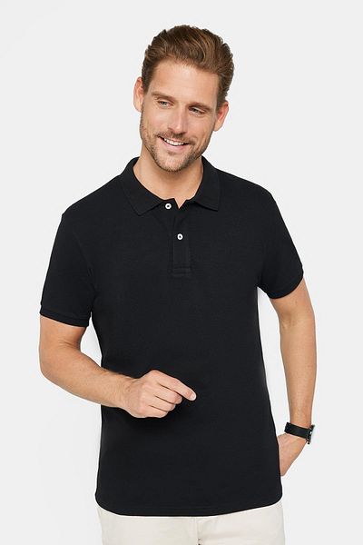 Tudors Ανδρικό μπλουζάκι με λαιμόκοψη 5 τεμαχίων Slim Fit Cotton Polo - Μαύρο-Λευκό-Εκρού-Πέτρα-Γκρι