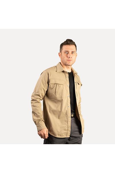 Wolftrap Tactical Yabgu 4 Pockets Four Seasons Μακρυμάνικο Μπεζ Tactical πουκάμισο