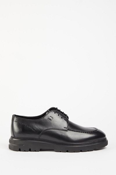 Galliano Shoes Lione Genuine Leather Black Soft Eva Ready Sole Classic Shoes