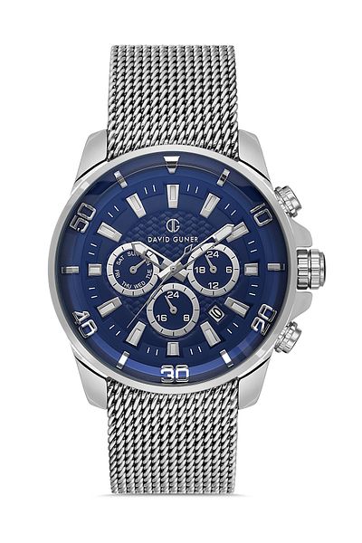 DAVID GUNER Multifunctional Navy Blue Dial Men's Wristwatch - Dg-8263Gc-A3