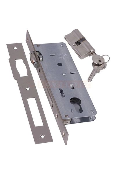 KALE 154X40Mm Nickel Lock with Wide Roller Cylinder