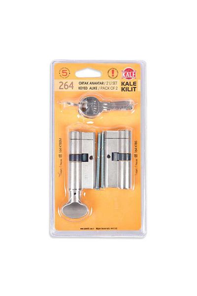 KALE 264 Trapped Lock System Barel Joint Key Twin Set