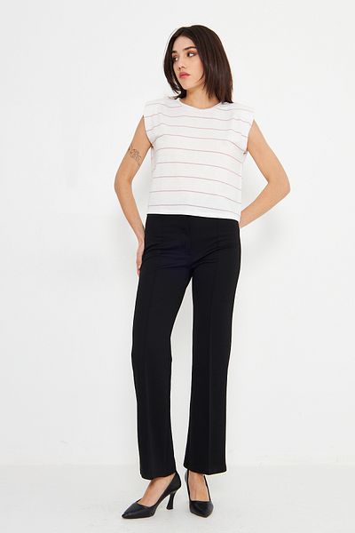Dİ GİYİM Women's Shoulder Vatka Detail T-Shirt