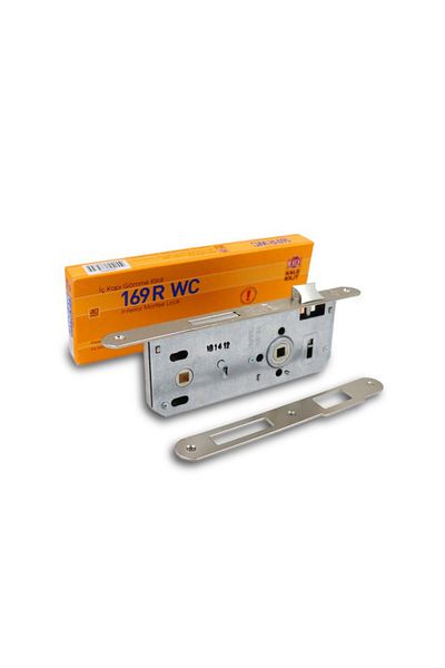 KALE 169 R Wc Inner Door Bathroom Wc Lock 40 Mm Oval Nickel 169 Wc