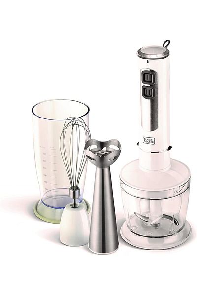 Black&Decker Black & Decker 400W 4 In 1 Stainless Steel Stem Hand Blender