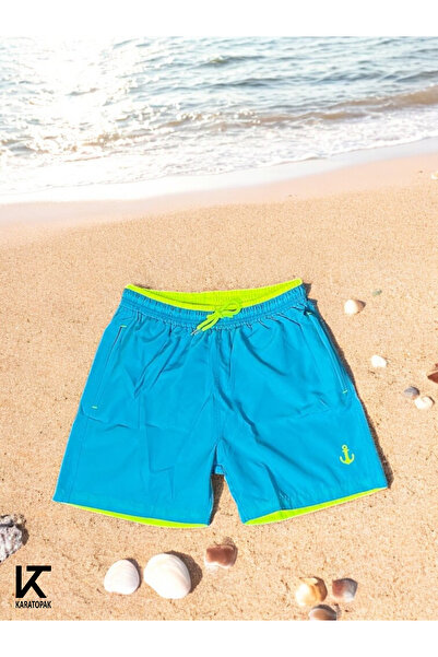 Karatopak Renkli Deniz Şortu