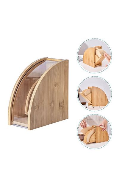 COOYA Coffee Filter Holder, with Dustproof Cover, Dispenser Rack Storage Box for Home, Capacity of 100 pcs