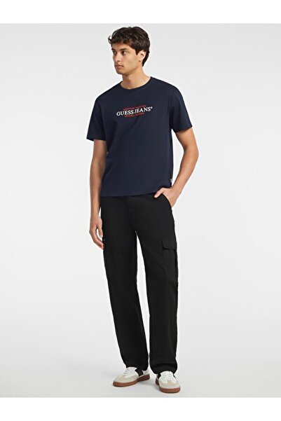 Guess Ανδρικό μπλουζάκι με κανονική εφαρμογή τζιν