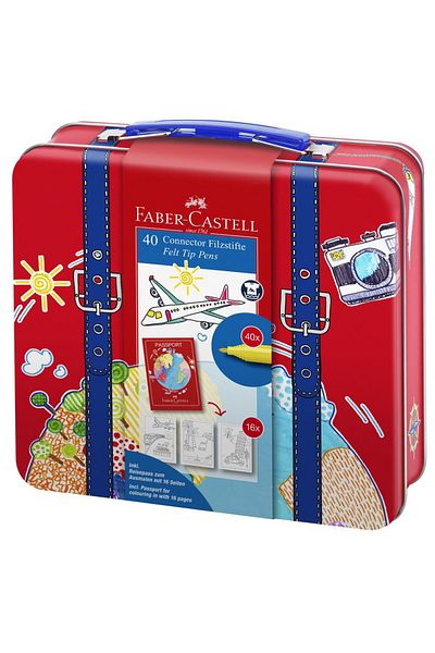Faber Castell Carioca Set 40 Colors/set In Metal Case Connector Faber-Castell