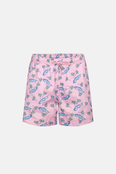 Dagi Mehrfarbiges Krokodilmuster. Kurze Shorts