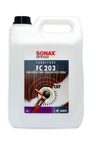 Sonax Mobilya Güçlü Çizik Giderici ve Parlatıcı Pasta FC203 5 LT