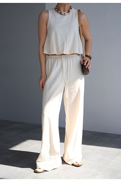 My Blog Természetes 100% pamut blúz nadrág szett - 251003