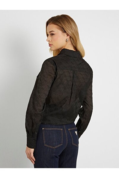 Guess Viola 4G Logo  Kadın Comfort Fit Gömlek