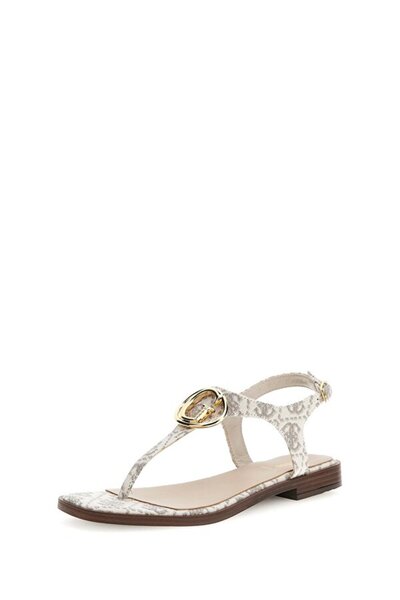 Guess Beyaz-Gri Kadın Sandalet FLJMIRFAL03GREY