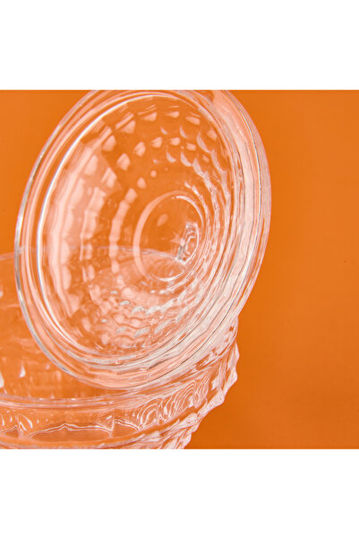 AROW Crystal Round Glass Sugar Bowl - Transparent - 6 cm