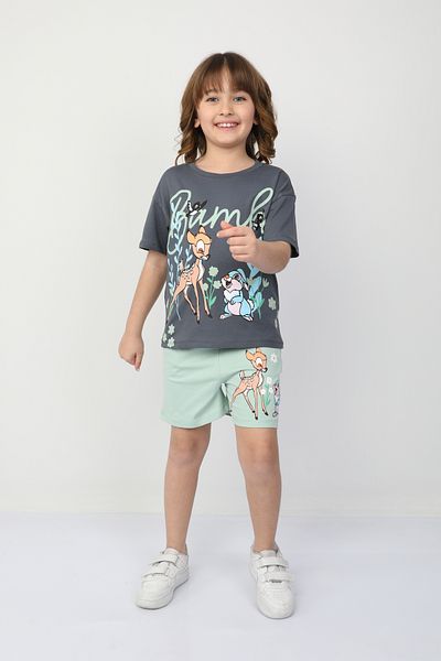 e-çocuk Ceylan Printed Girl's Suit 6531