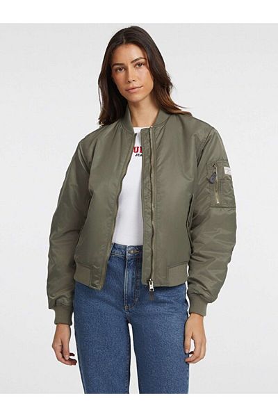 Guess Jeans Gj Bomber Jkt Jachetă kaki pentru femei W4yl01wg932-g8ev