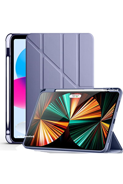 m.tk moveteck İpad Air 11 Inç M3 2025 Air 4 5 6. Nesil Kılıf Kalem Bölmeli Ak...