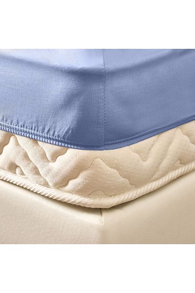 Evidea Soft Single Fitted Sheet - Blue - 120X200 cm