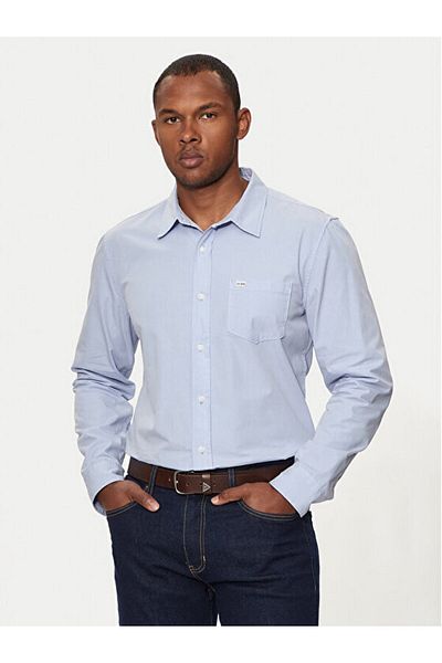 Guess Jeans Gj Ls Slim Pocket Sh Cămașă bleumarin pentru bărbați M4yh35wgcf1-g76s