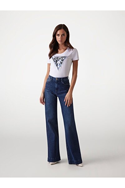 Guess Γυναικείο T-Shirt Ss Cn Triangle