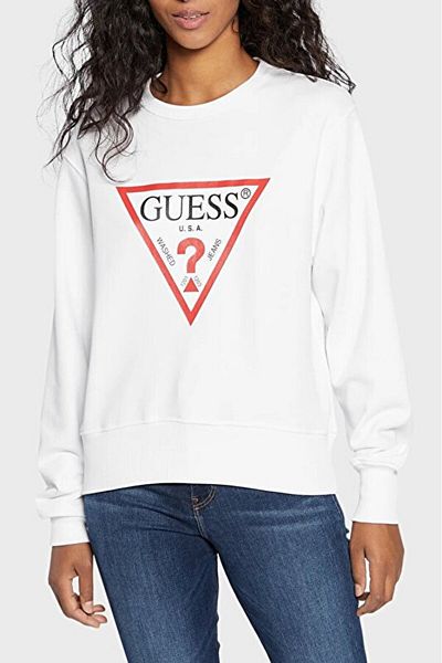 Guess Hanorac alb pentru copii