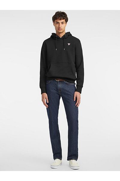 Guess Erkek Siyah Iconic Sweatshirt