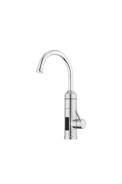 Hausberg Baterie bucatarie instant electrica HB-F5010, 3600W, afisaj temperatura LED, montare chiuveta, Inox