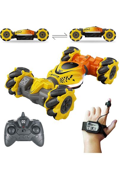 Yelajoy Offroad Remote Control Car,with Hand Motion Controls and Double Sided Rotating,for 5+ year old