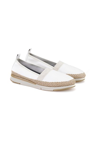 Desa Pantofi casual din piele DesaComfort White pentru femei