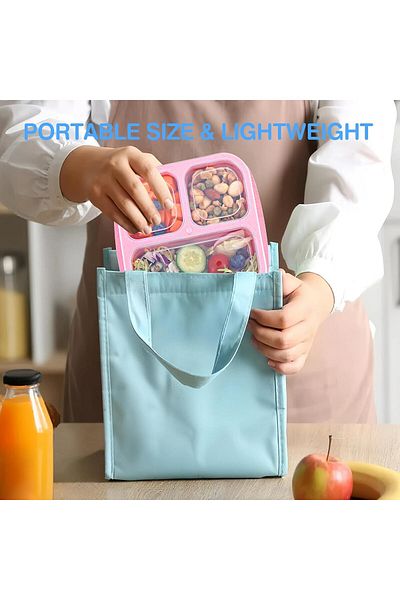 COOYA Bento Box, 10Pcs Reusable Food Storage Containers with Lids, Microwave Lunch Box with Compartment