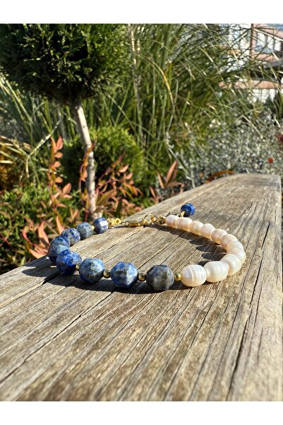 Sophie Blue Bileklik/Lapis Lazuli-İnci-Hematit