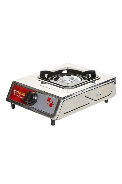 ertone Minigaz Ertone MN201, 1 Arzator, Aprindere automata, Inox