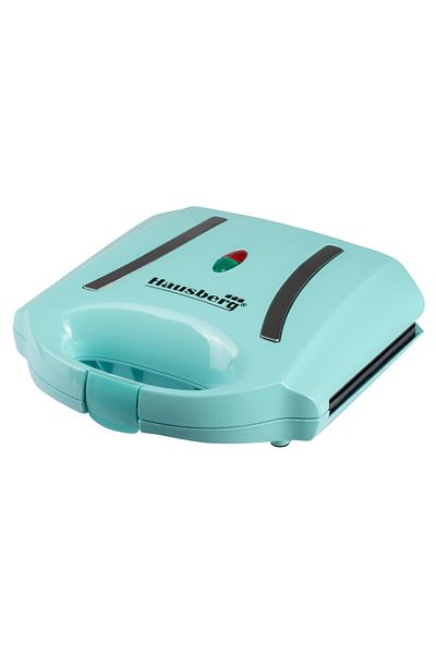 Hausberg Σάντουιτς-μηχανή Hb-3535bl, 800 W, Μπλε, Μοντέλο σχάρας