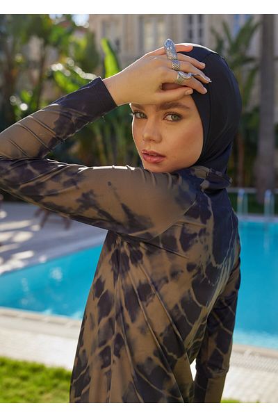 Mayovera Hijab Swimsuit - Single Top - Batik Green