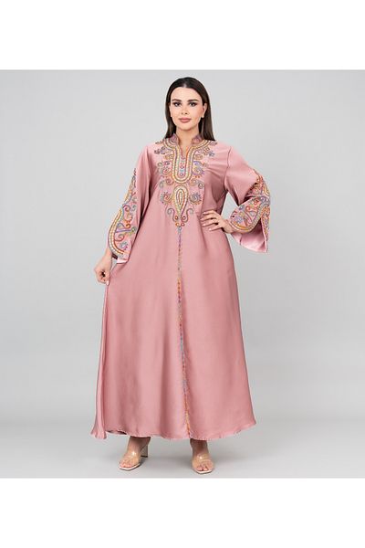 IKKXA Modern Embroidery Jalabiya