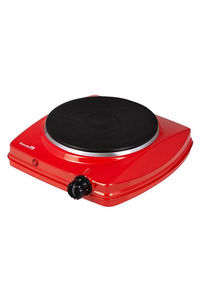 Hausberg Elektrická varná deska HB-519RS, Červená, 1 hořák, Výkon 1500 W, Termostat