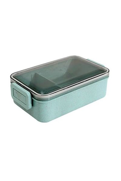 COOYA Lunch Box, Food Grade Material, 2 Compartment Design, Lunch Box for Travel, Work, School (Blue)