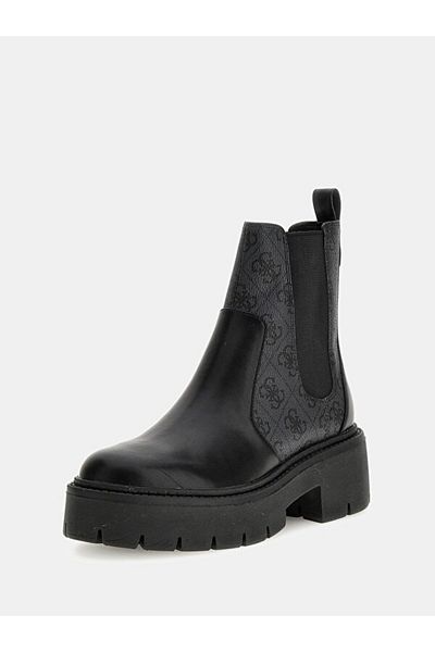Guess Μαύρα Γυναικεία Casual Παπούτσια - FLTSHU ELE10-BLKCO