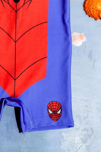 Beniizle Costum de baie pentru băiat cu capotă imprimat