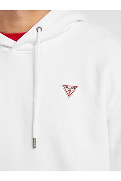 Guess Jeans GJ HOOD SLIM MINI TR Hanorac alb pentru bărbați M4YQ22K9V31-G011