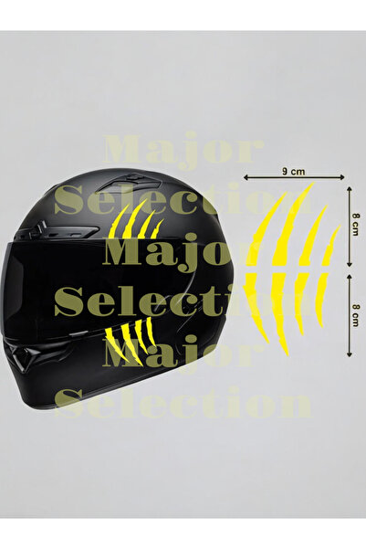 MS Major Selection ملصق لاصق على شكل مخلب لخوذة المحرك