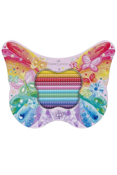 Faber Castell Set of 20 Colored Pencils Sparkle Butterfly Faber-castell