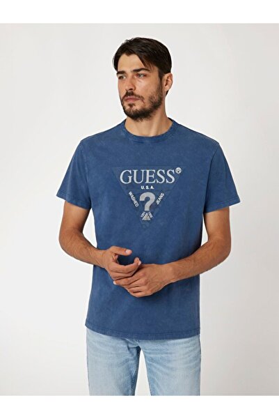 Guess تي شيرت رجالي معالج تريانج