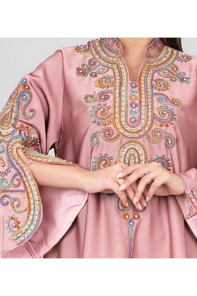 IKKXA Modern Embroidery Jalabiya