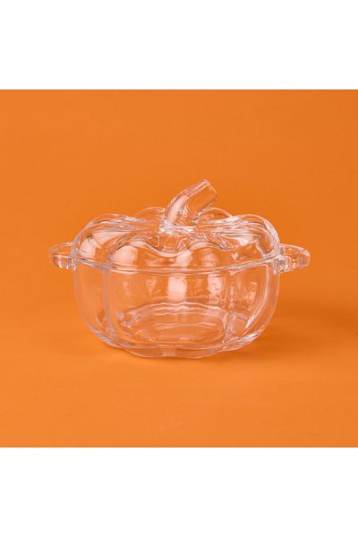 AROW Glass Sugar Bowl with Handle - Transparent - 10 cm