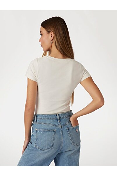 Guess Embellish Γυναικείο T-Shirt Slim Fit