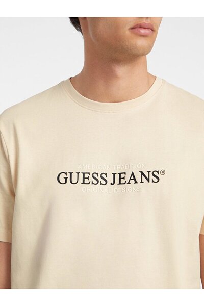 Guess Ανδρικό μπλουζάκι με κανονική εφαρμογή τζιν