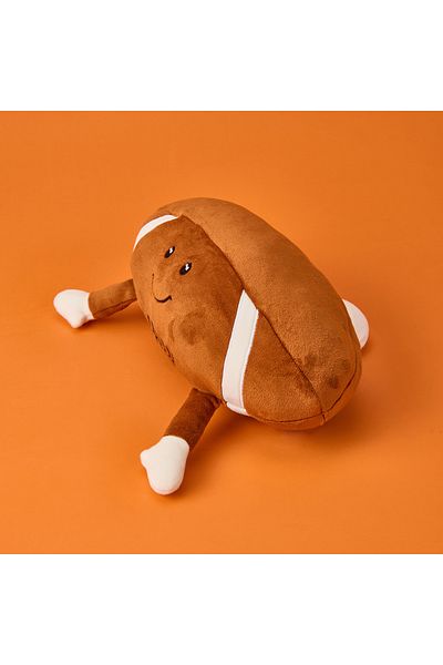 Evidea Soft Rugby Ball Figured Pillow - Brown - 35X20 cm