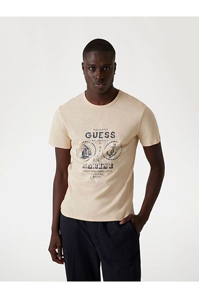 Guess Tricou Slim Fit pentru bărbați Ss Cn Anchor
